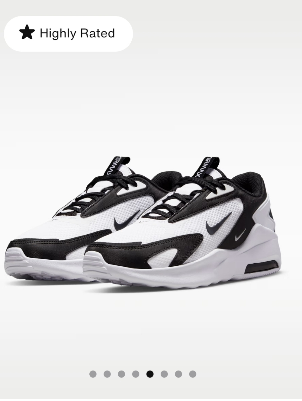 Nike White and Black Mesh SneakersI